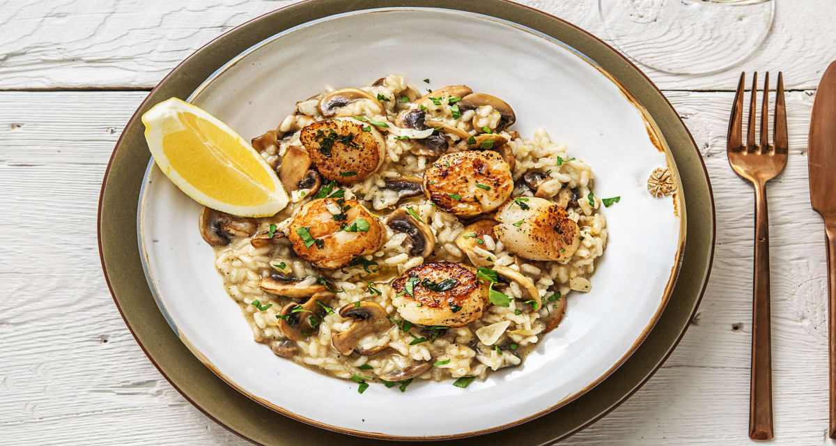 Truffle Risotto with Scallops Recipe HelloFresh