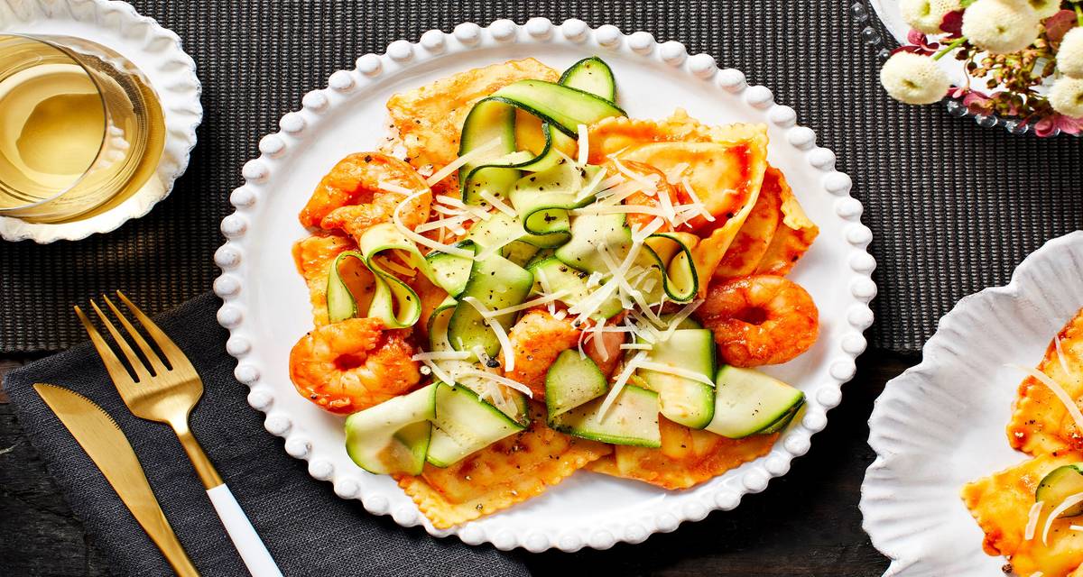 Lobster Ravioli with Shrimp in a Tomato Sauce Recipe HelloFresh