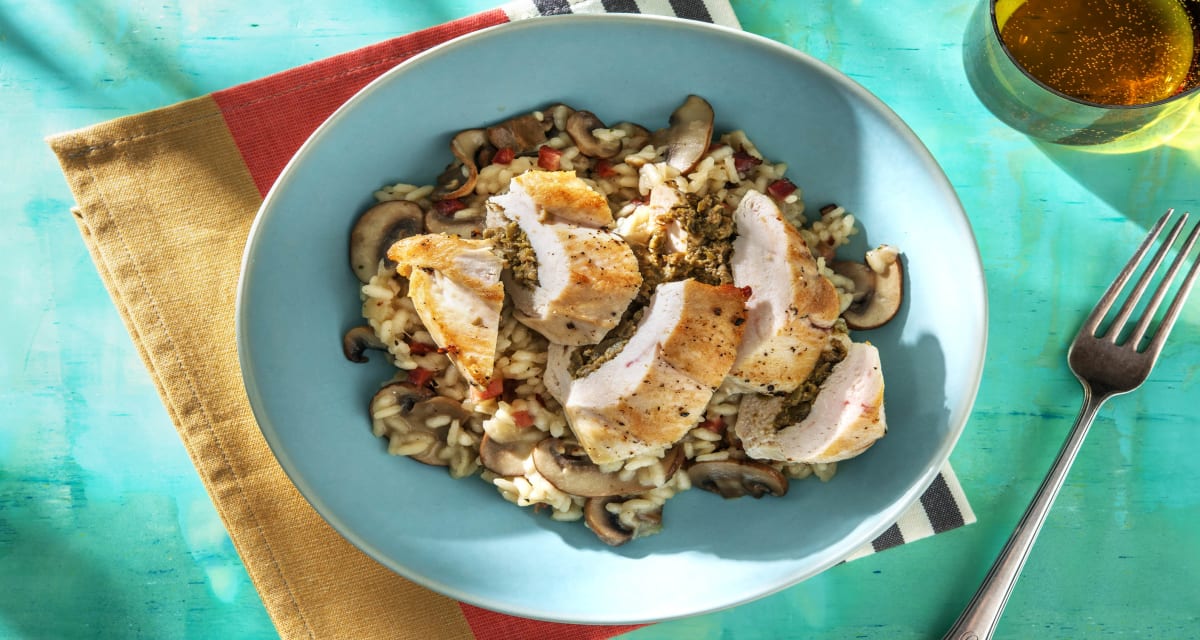 Mit Oliven gefüllte Hähnchenbrust, Rezept | HelloFresh