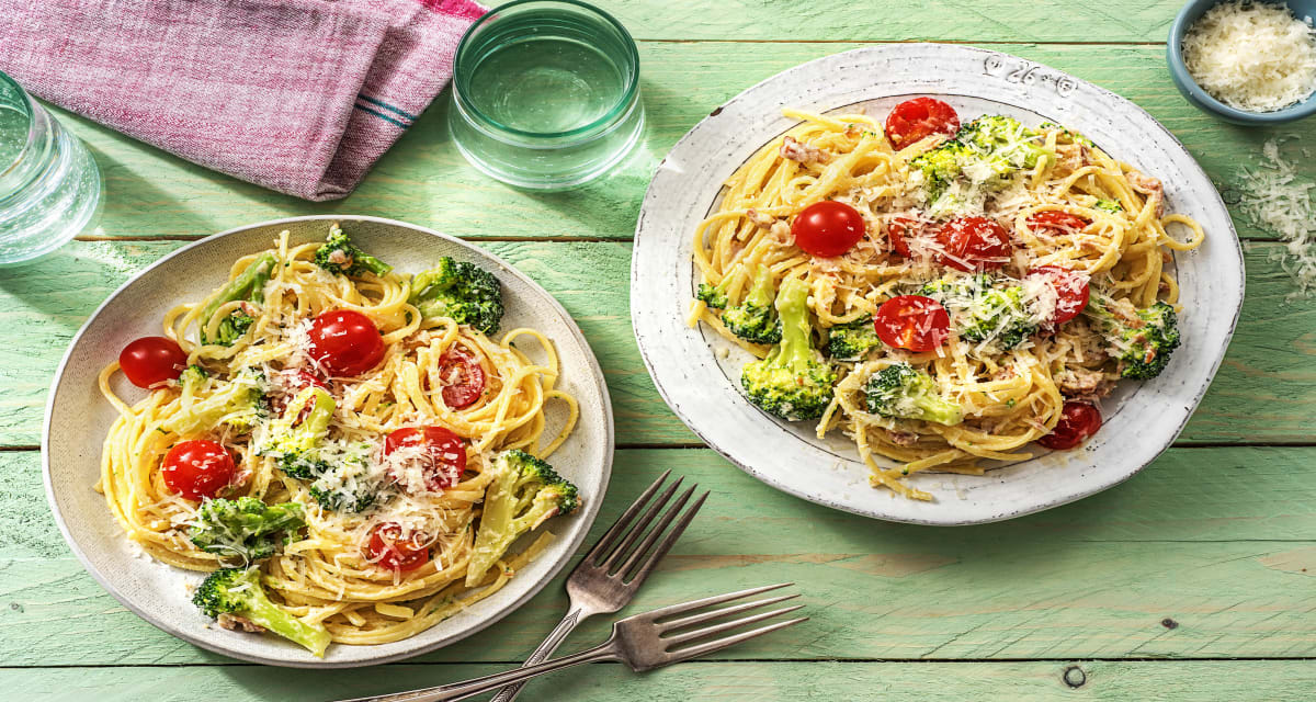 Blitzschnelle Pasta nach Carbonara-Art Rezept | HelloFresh