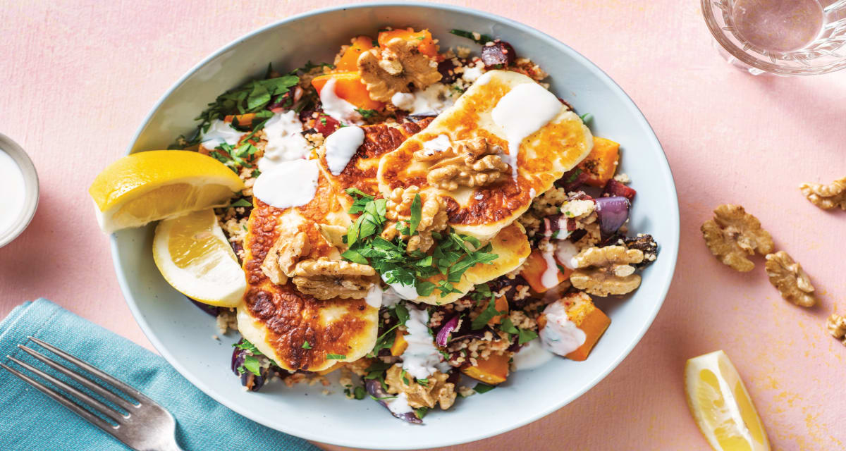 Dukkah Couscous Haloumi Bowl Recipe HelloFresh