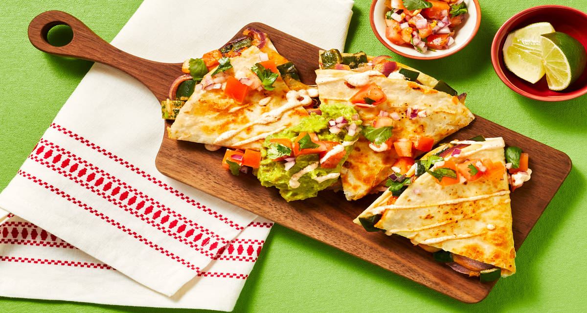 Rajas Quesadillas Easy Cleanup