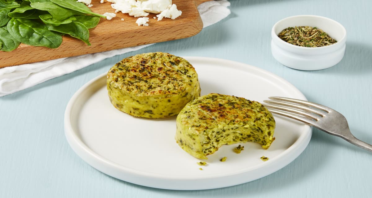 Spinach & Feta Egg Bites The perfect on-the-go breakfast. | 1 Serving (2 Egg Bites)-image