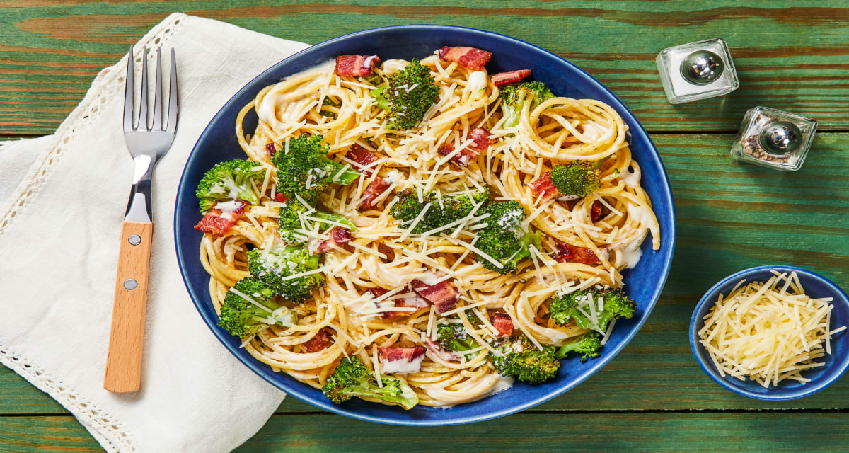 Bacon & Cream Supreme Spaghetti with Broccoli-image