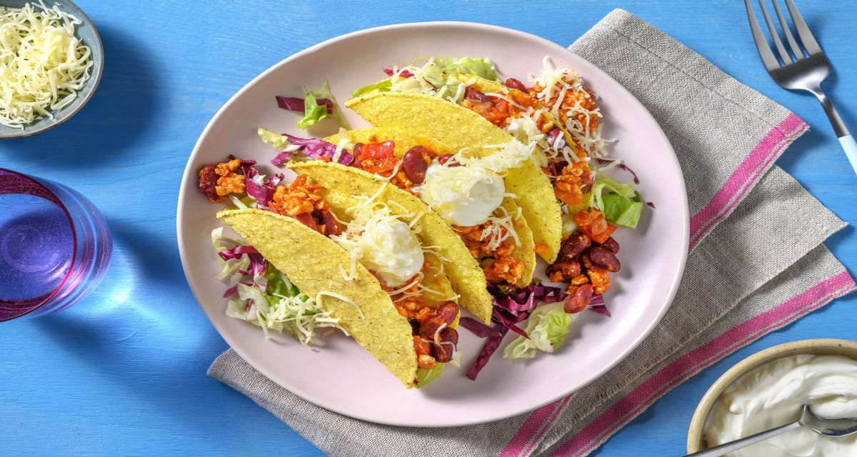 Tacos Croustillants Au Poulet Haché Et Haricots Rouges Recette | HelloFresh