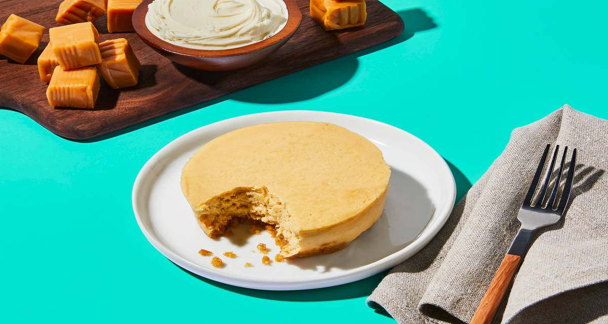 Salted Caramel Mascarpone Cheesecake You’ll want a piece of this. | 1 Single-Serve Cake
