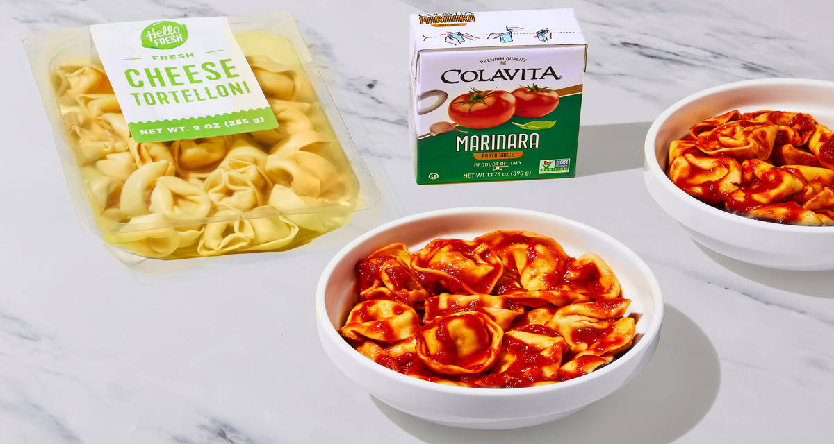 Cheese Tortelloni in Marinara Sauce A delicious meal in minutes. | 2 Servings