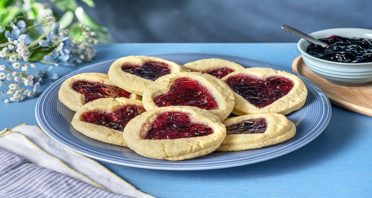 Biscuits à la confiture 10 biscuits | À cuisiner à la maison avec des ingrédients frais