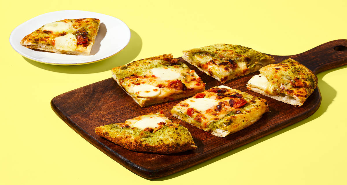 Basil Pesto & Mozzarella Pizza You’ll want a pizza this | 2 Servings