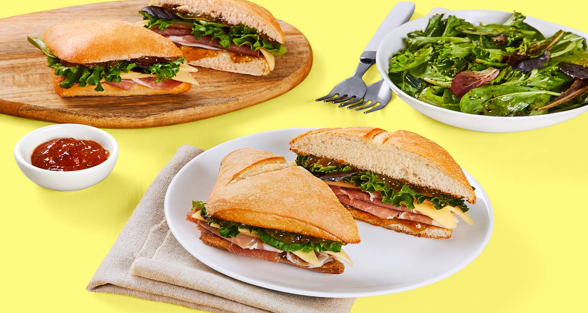 Prosciutto, Fig & Mozzarella Sandwiches 20% Off | 2 Servings