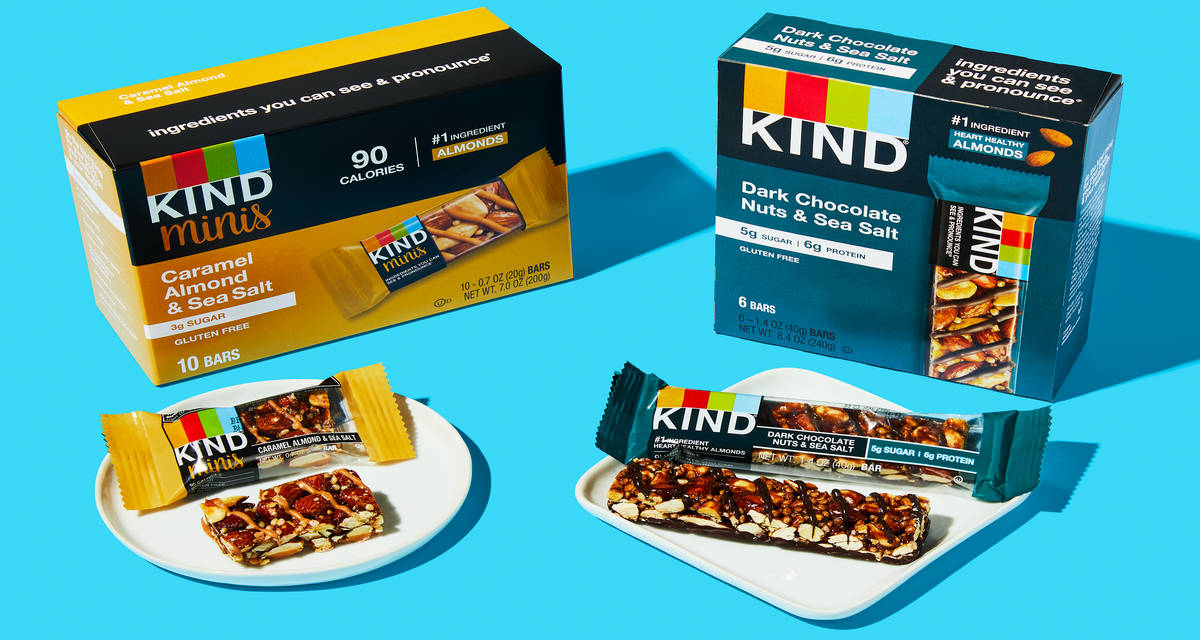 KIND Bar Variety Pack Dark Chocolate Nuts and Sea Salt & Mini Caramel Almond Sea Salt | 16 Servings