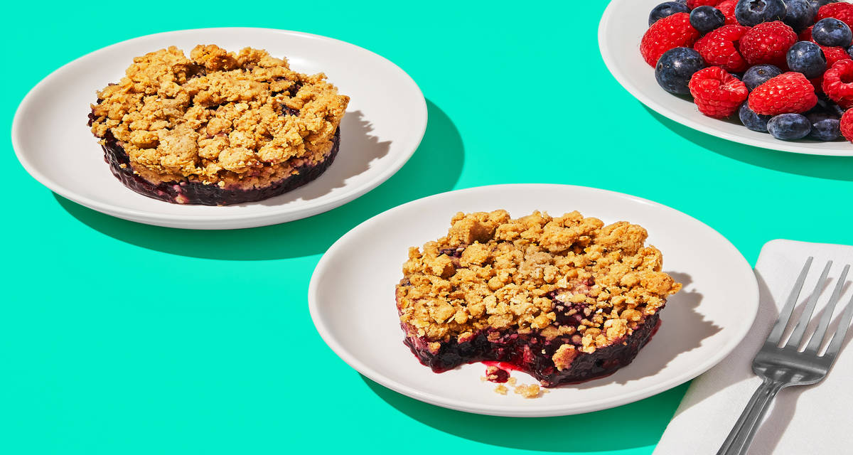 Double Berry Cobbler Dig into this berry delicious dessert in no time. | 2 Single-Serve Cobblers