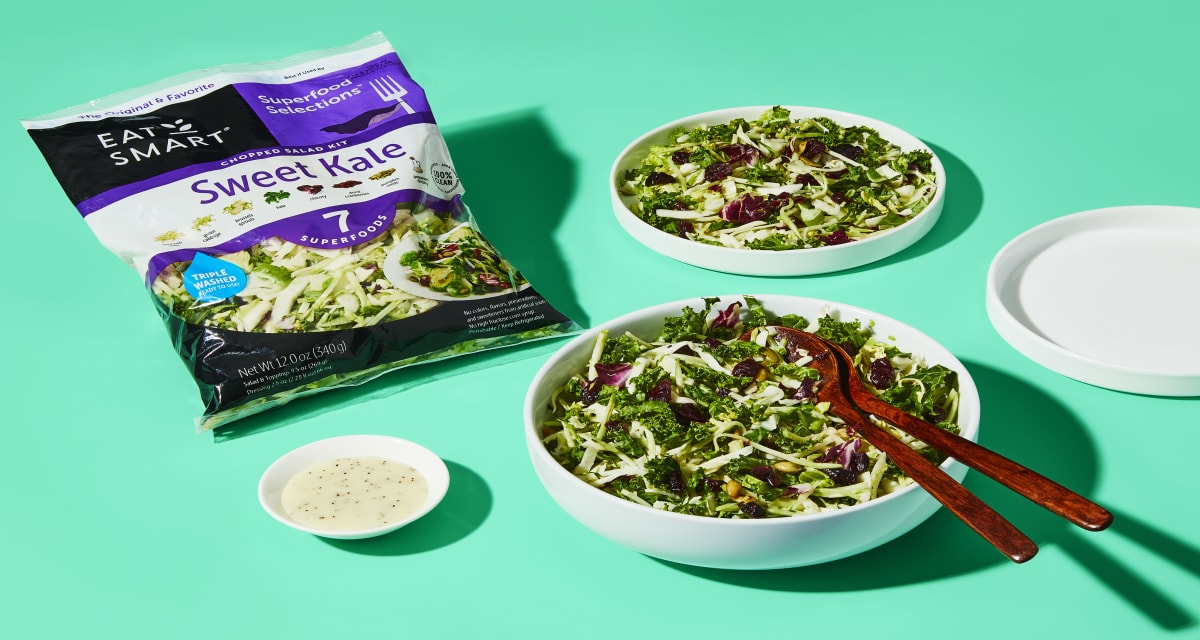 Sweet Kale Salad with Poppyseed Dressing & Dried Cranberries | 2-4 Servings-image