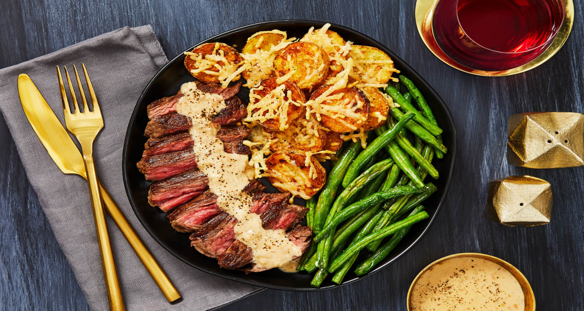 Bavette Steak with a Shallot Pan Sauce Recipe