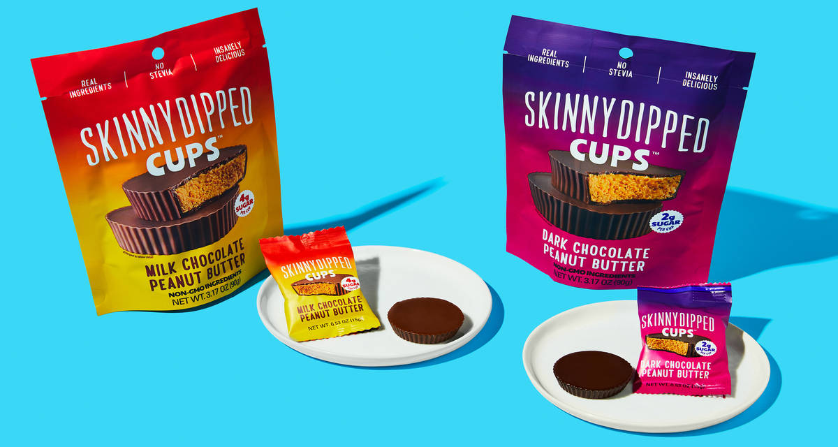 SkinnyDipped Peanut Butter Cups Variety Bundle Milk Chocolate & Dark Chocolate Cups | 6 Servings
