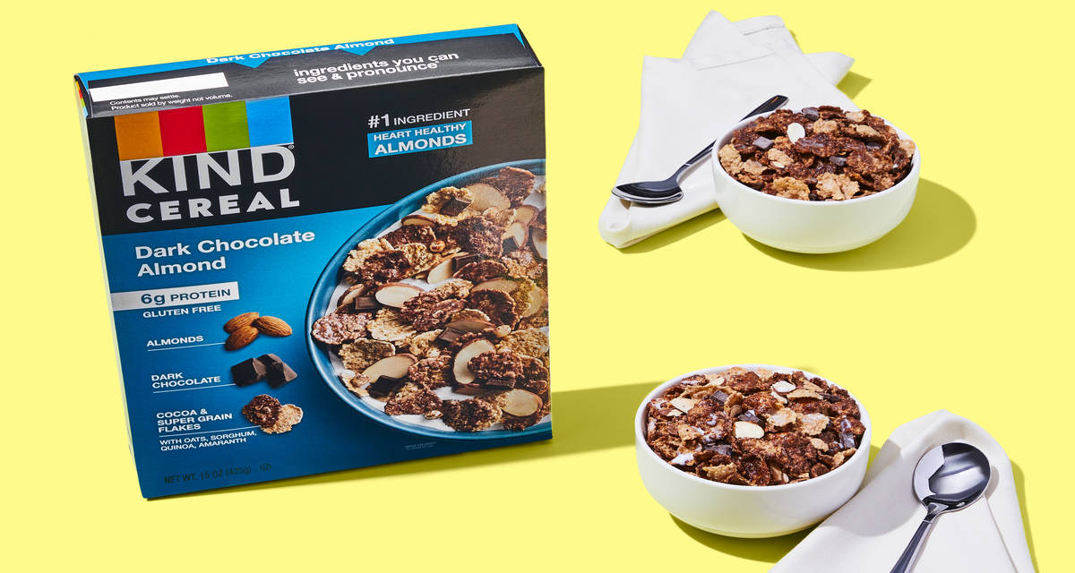 KIND Cereal Dark Chocolate Almond Our kind of breakfast. | 8 Servings