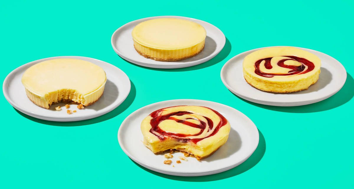 Vanilla Delight + White Chocolate Raspberry Swirl Cheesecake Pack Buy more and save over 35% | 4 Single-Serve Cakes