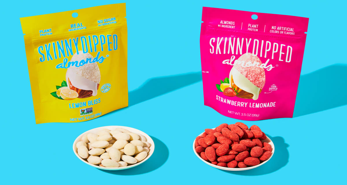 SkinnyDipped Ready for Summer Bundle Strawberry Lemonade Almonds & Lemon Bliss Almonds | 2 bags