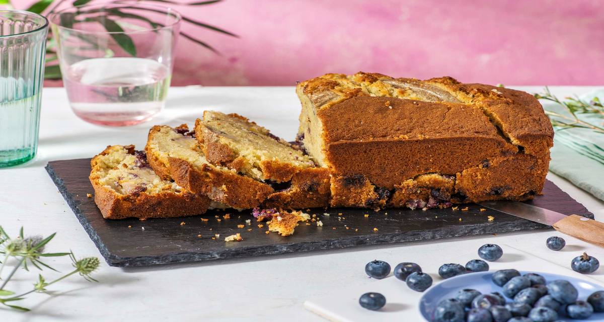 Box Pâtisserie | Banana bread aux myrtilles +/- 10 parts | À cuisiner à la maison avec des ingrédients frais