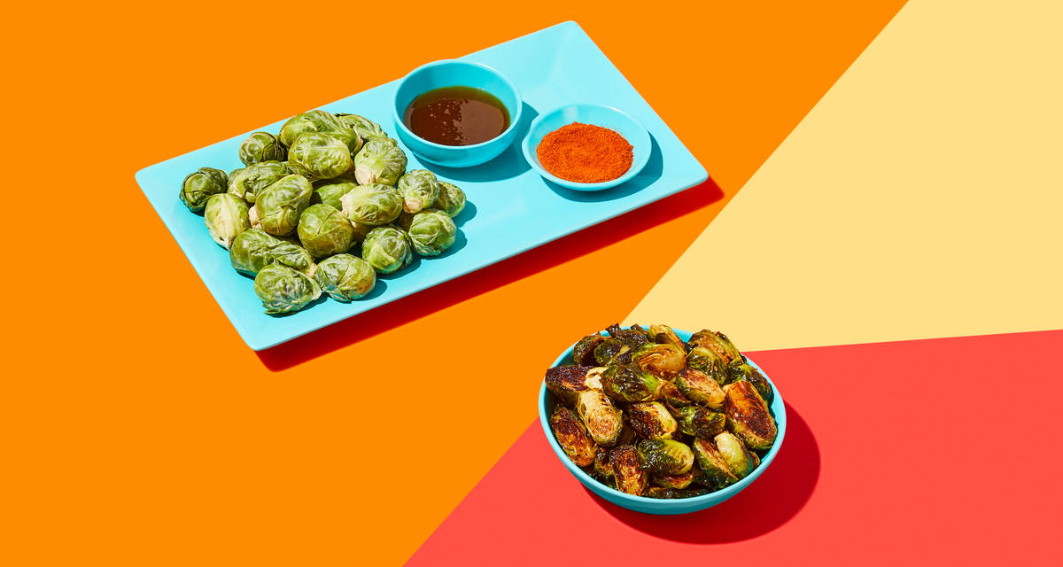 Hot Honey Brussels Sprouts A sweet-heat treat. | 4 Servings