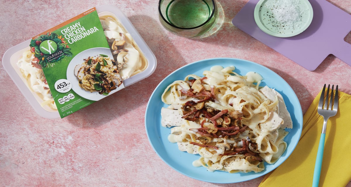 Creamy Chicken Carbonara Youfoodz | Ready in 5 | Serves 2 or 4-image