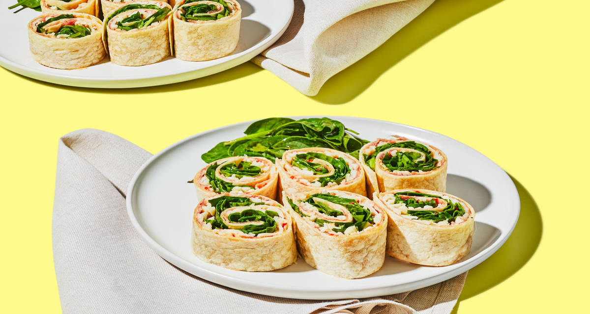 TEST TEST Prosciutto, Mozz & Spinach Roll-Ups with Red Pepper Mayo | 2 Servings