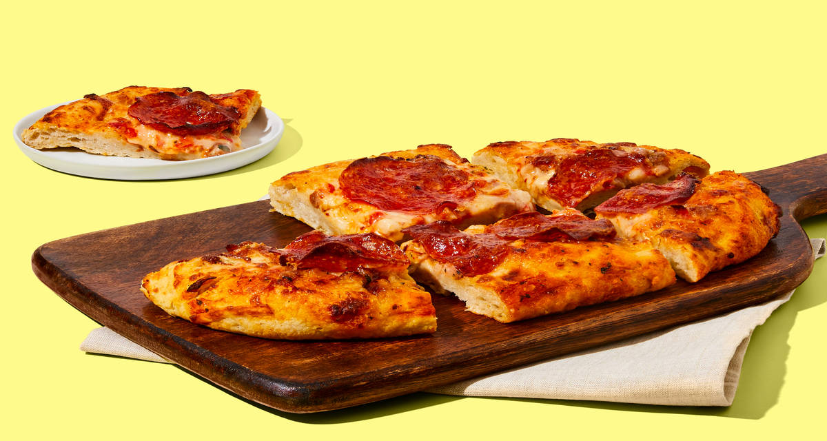 Pepperoni Focaccia Flatbread Time to put some pep in your step.  |  2 Servings