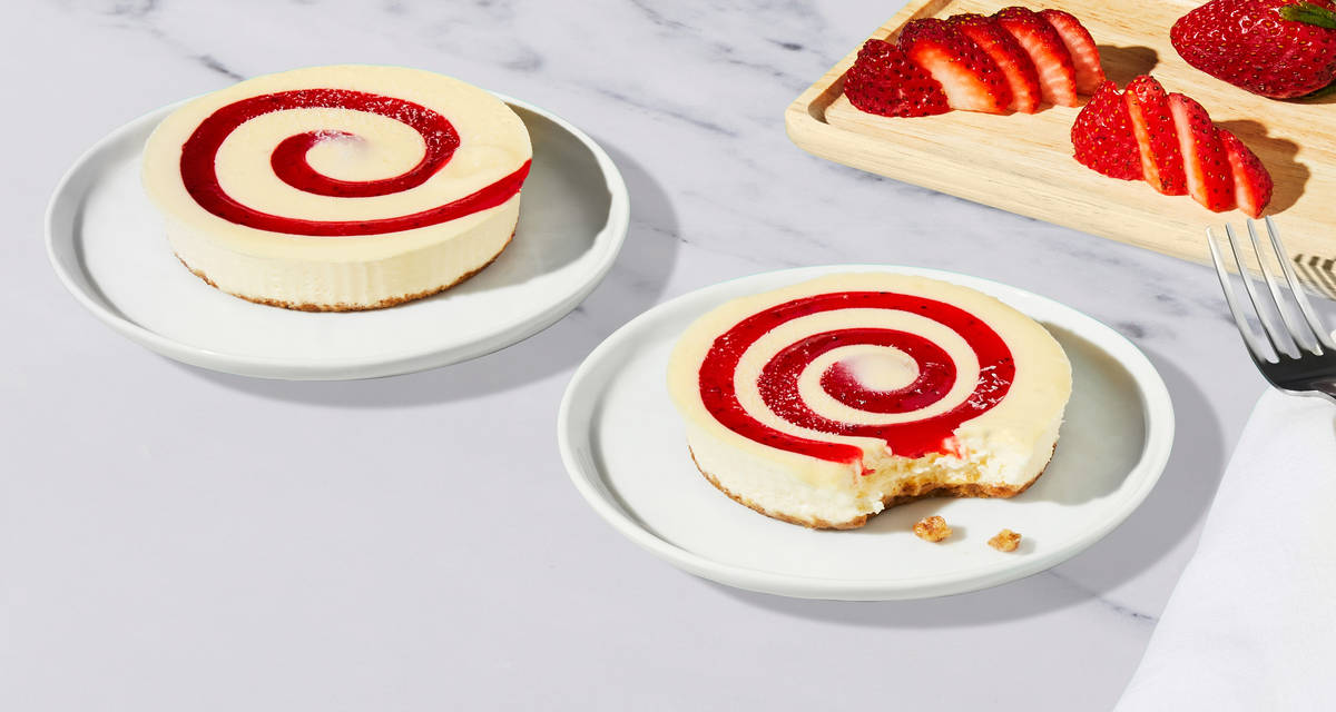 Strawberry Swirl Cheesecake Sweet dreams are made of these. | 2 Servings