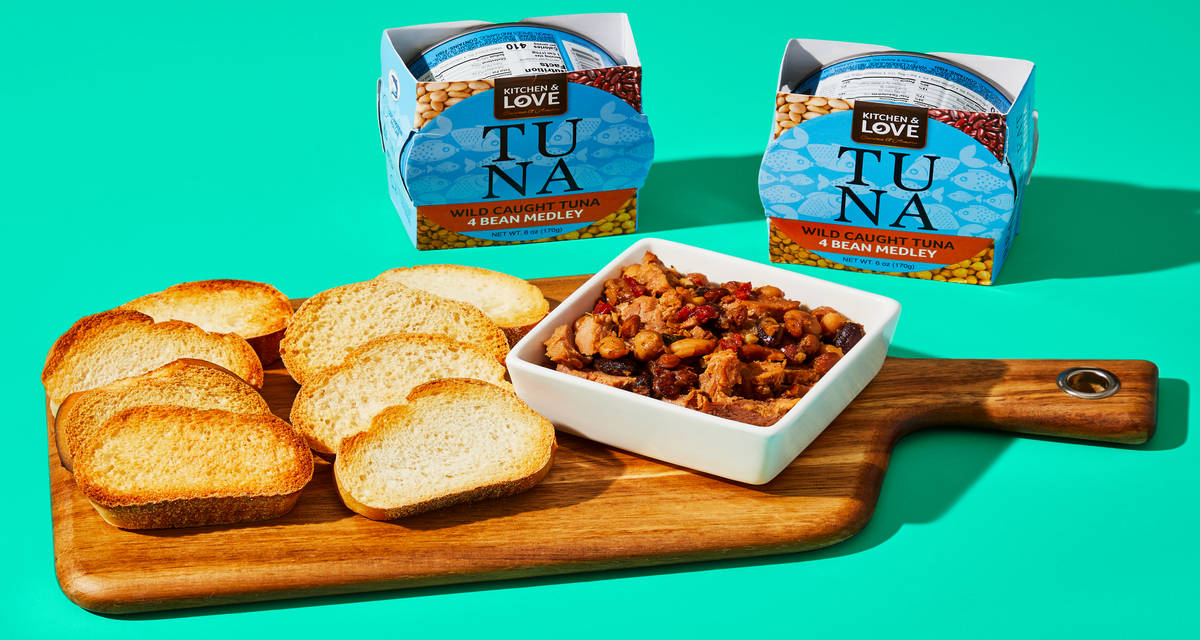 Tuna & Bean Medley with Crostini Quick and carby | 2 Servings