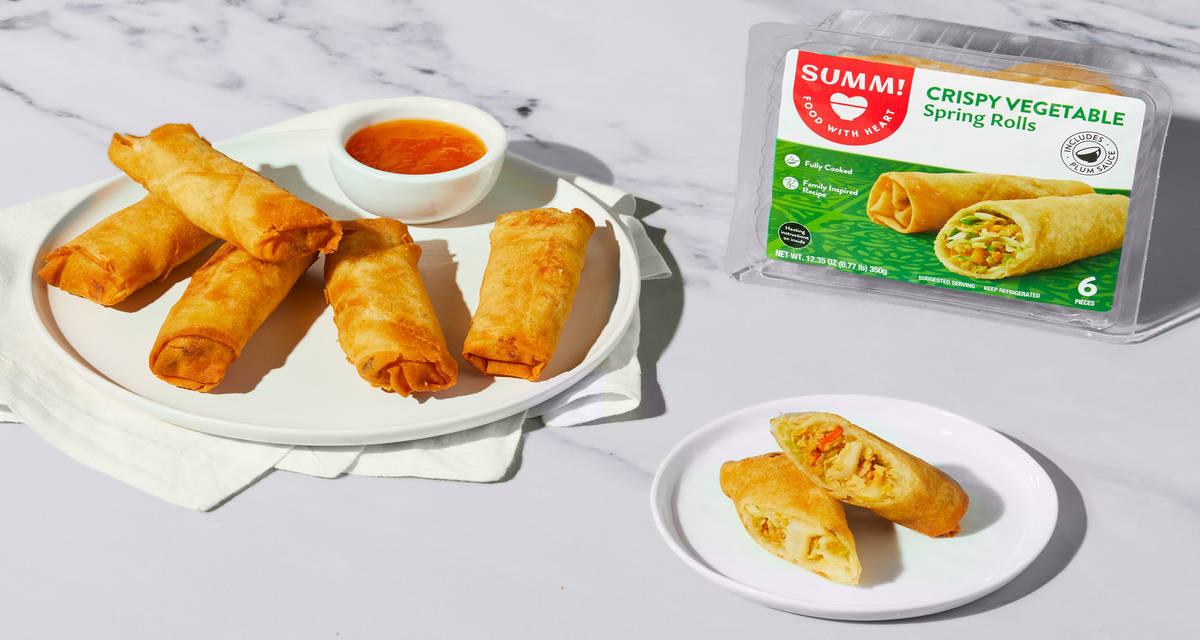 Crispy Vegetable Spring Rolls with sweet plum sauce | 2-3 Servings