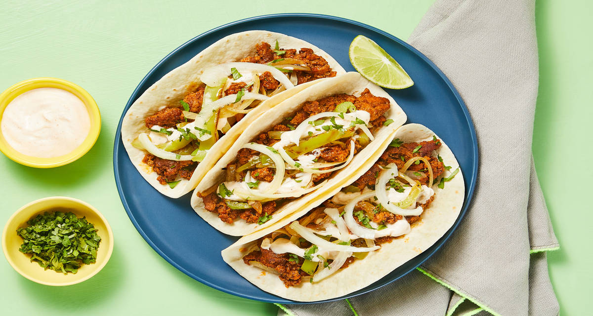 Citrus Turkey Tacos with Pickled Onion & Southwest Crema