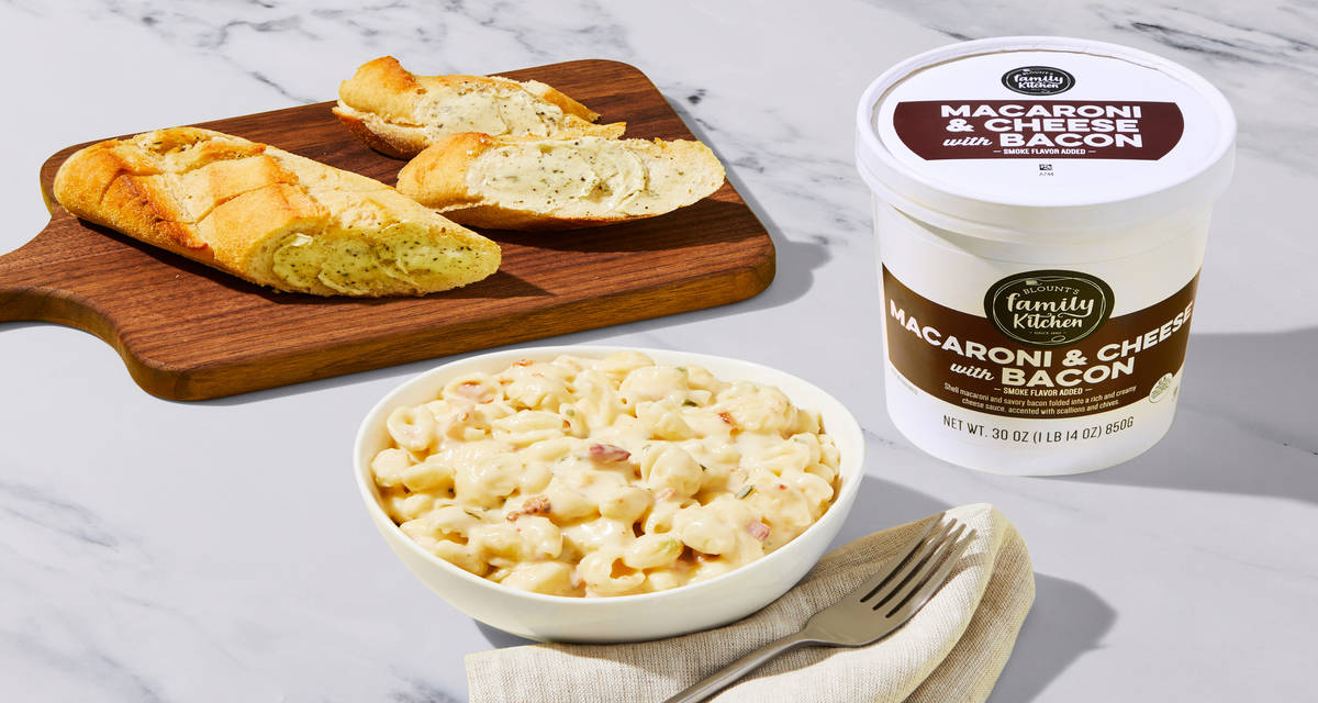 Bacon Mac with Garlic Bread Carb-tastic! | 2 Servings