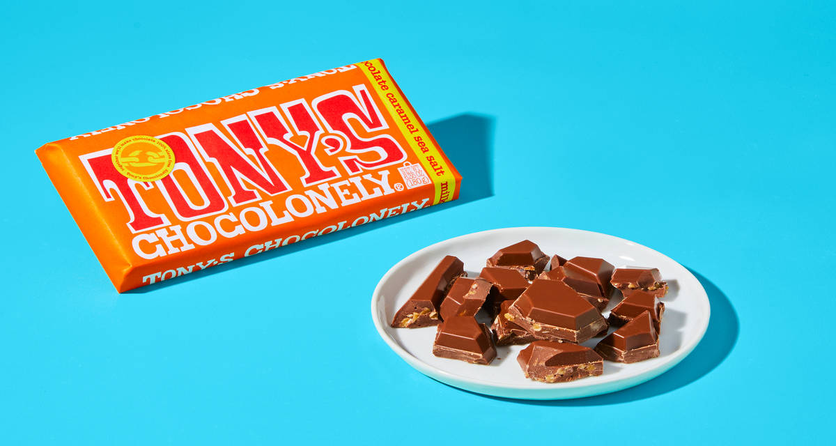 Tony’s Caramel Sea Salt Milk Chocolate Feel-good chocolate. | 1 Bar