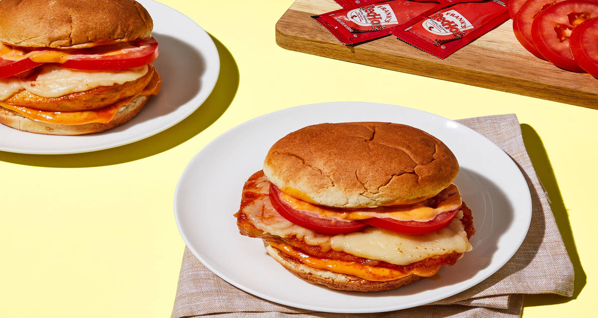 Buffalo Chicken Melts  with Tomato & Mayo