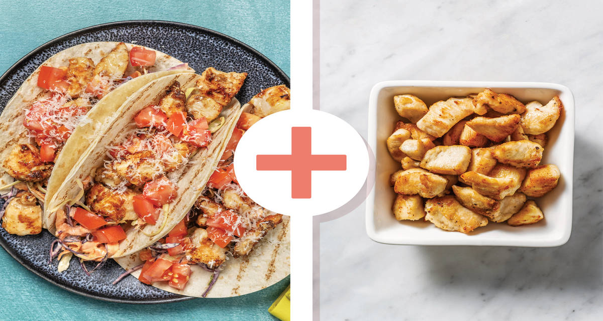 Double Popcorn Chicken Tacos Recipe HelloFresh