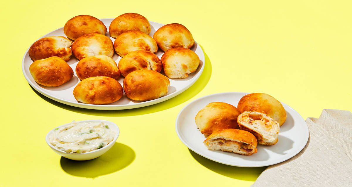 Make-Ahead Cheesy Bacon Biscuit Bombs 3x the delicious servings!