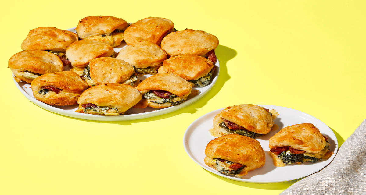 Bacon & Spinach Breakfast Biscuit Bombs 3x the delicious servings!