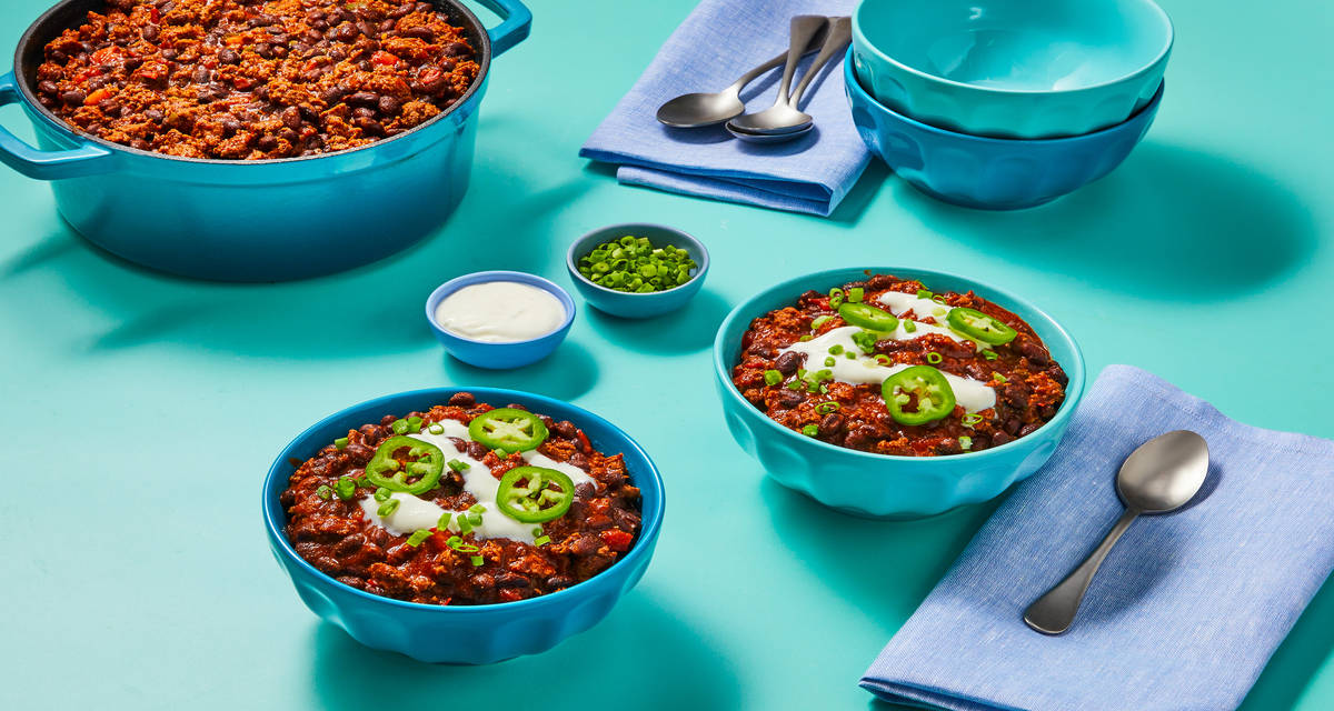 Turkey & Black Bean Chili 2x the delicious servings!