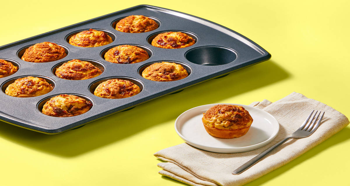 Cherry Jam Oat Muffins 3x the delicious servings!