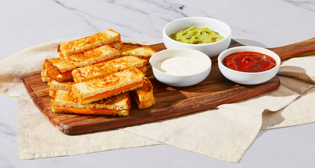 Grilled Cheese Dippers with ranch, marinara, and guac | 3-4 Servings