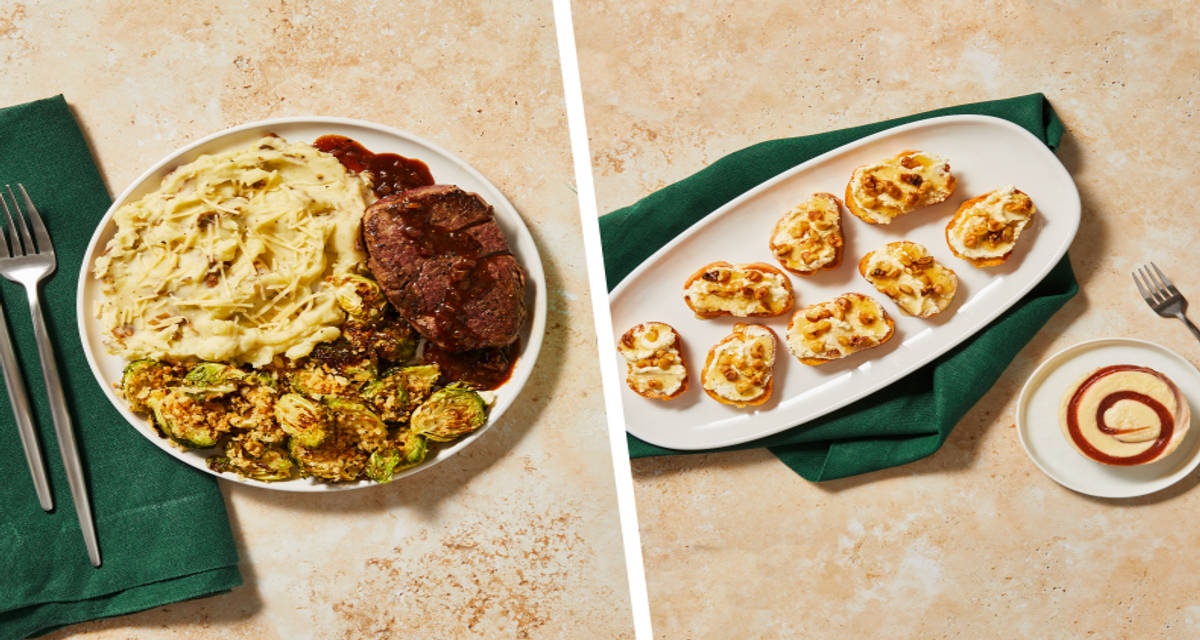 Balsamic & Fig Beef Tenderloin plus Honey Walnut Crostini & White Chocolate Raspberry Cheesecakes