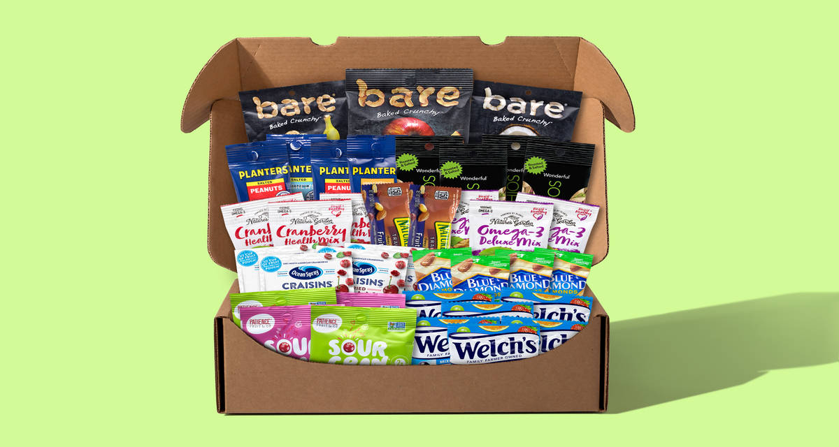 Family Snacks - Fruits & Nuts Box Order ships & arrives separately from meals. | 37 Snacks
