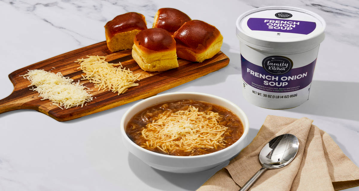 French Onion Soup with Parker House Rolls Souper yummy and cheesy | 2 Servings