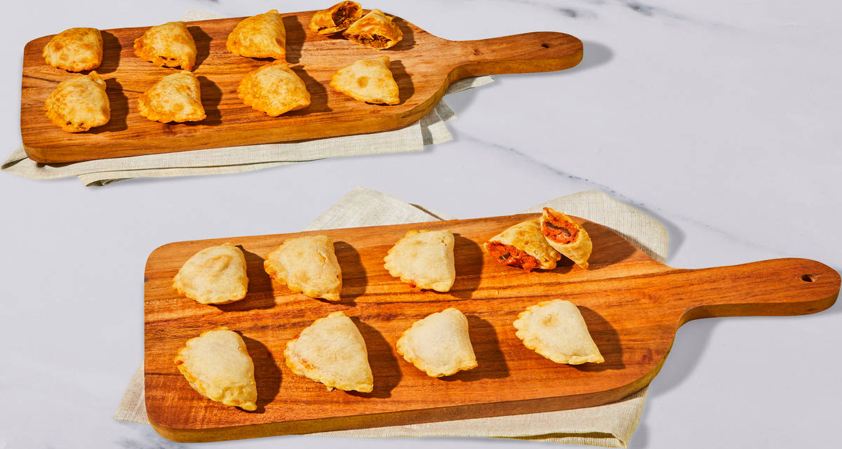Pizza & Beef Empanadas Two flavors, because más is better! | 4-6 Servings