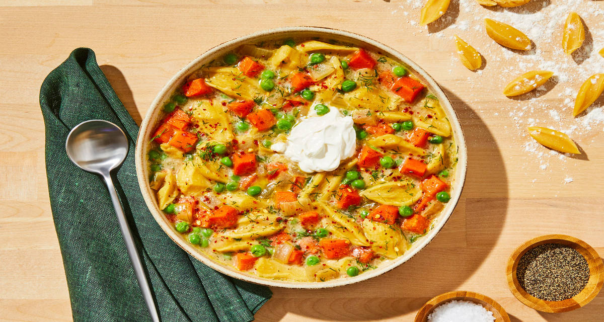 Garden Veggie Soup with Homemade Noodles Supercharge your skills with this advanced recipe!