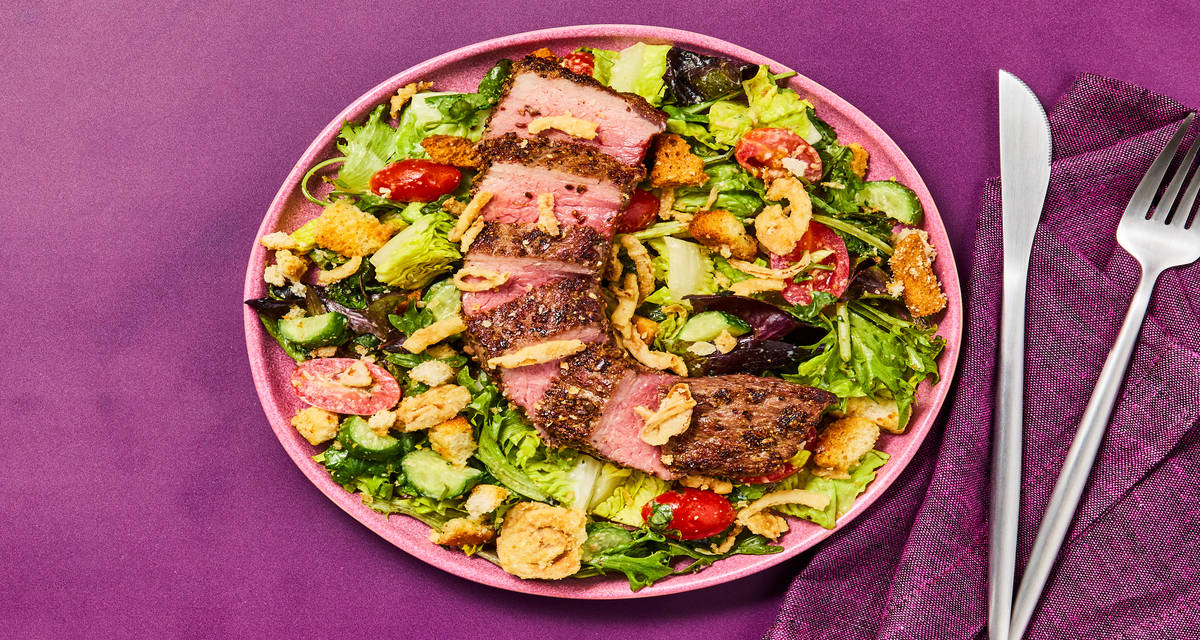 Seared Steak Salad with Blue Cheese Elevated Dinners, Impressively Easy