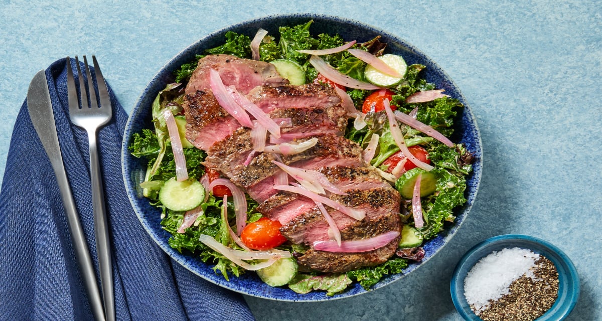 Kickin’ Cajun Ranch Steak Salad Elevated Dinners, Impressively Easy-image