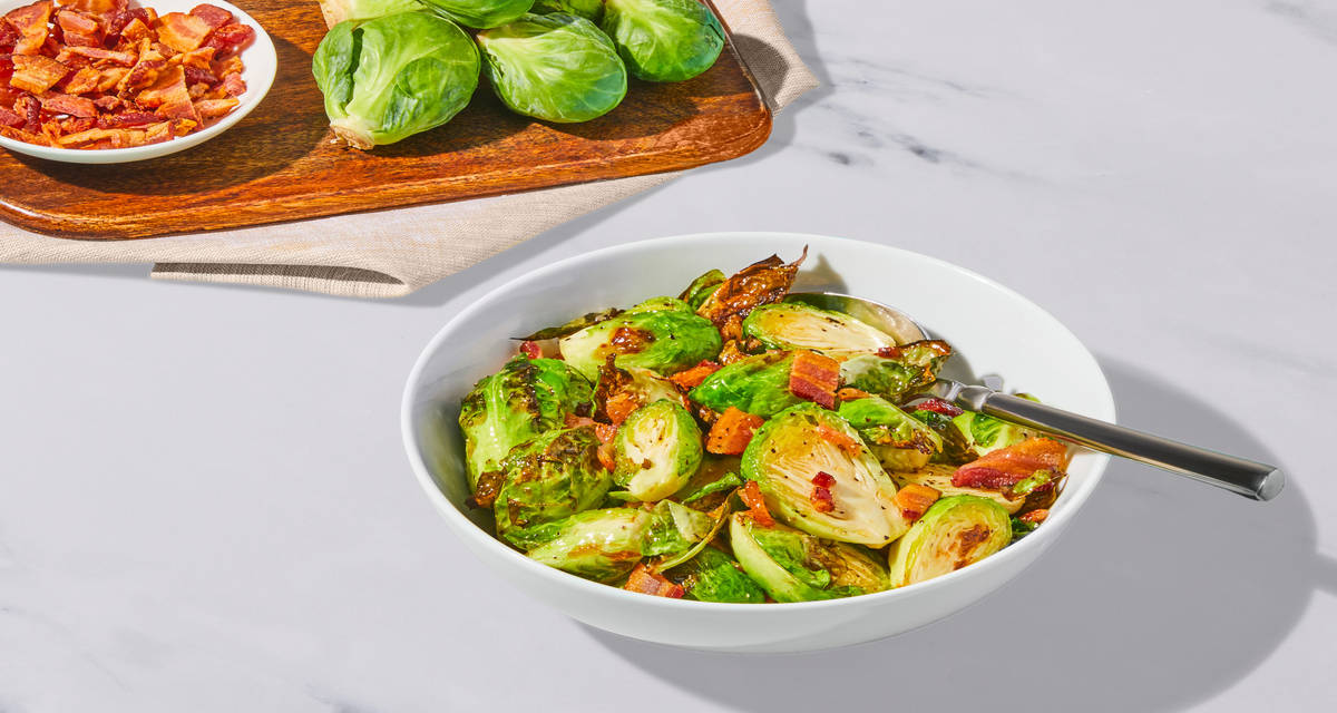 Maple Bacon Brussels Sprouts Bacon you crazy! | 2 Servings