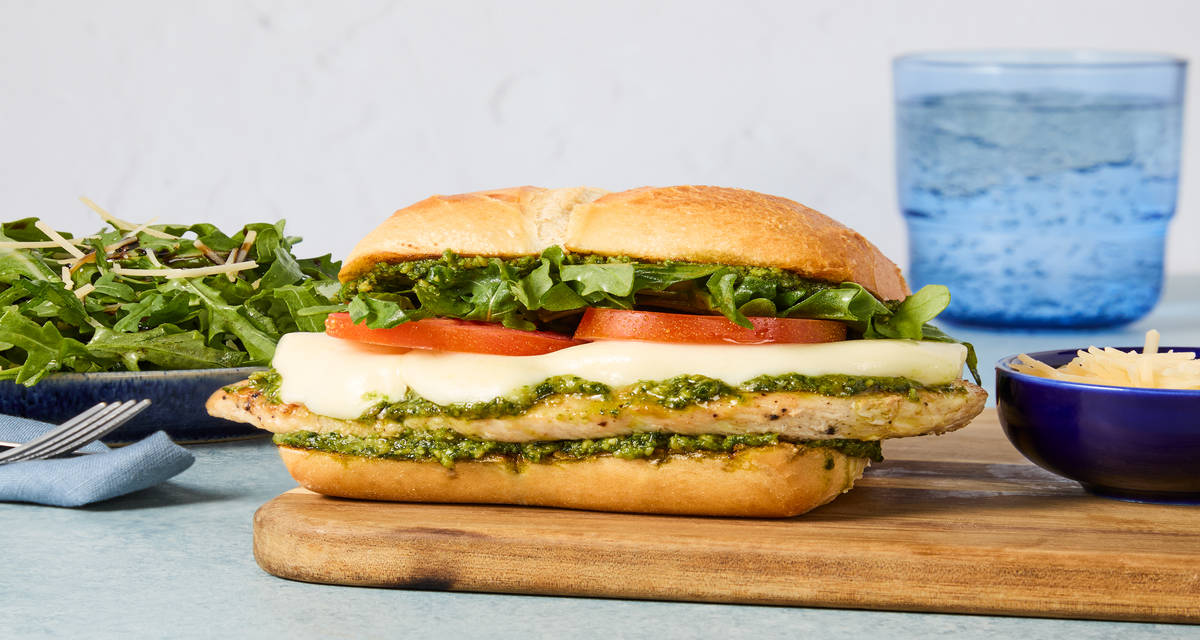 Presto! Pesto Caprese Chicken Sandos Elevated Dinners, Impressively Easy