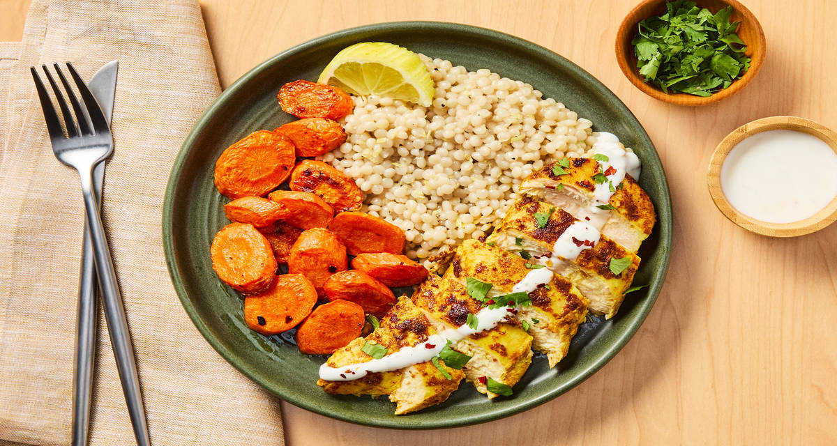 Yogurt-Marinated Chicken & Garlic Sauce Recipe | HelloFresh